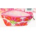 Clinique Makeup Cosmetic Bag Case Tote Purse Pink Orange Green Floral Clutch
